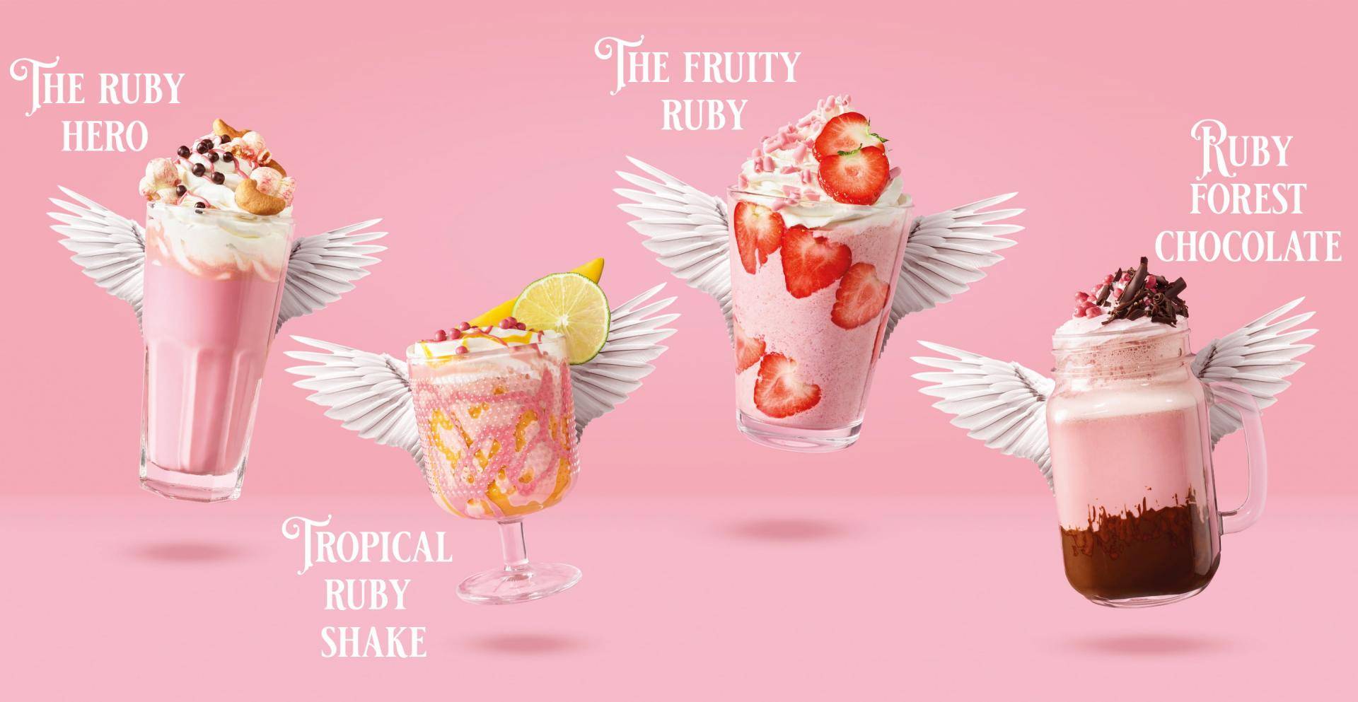 Van Houten Enjoy these Ruby Chocolate Drink Recipes